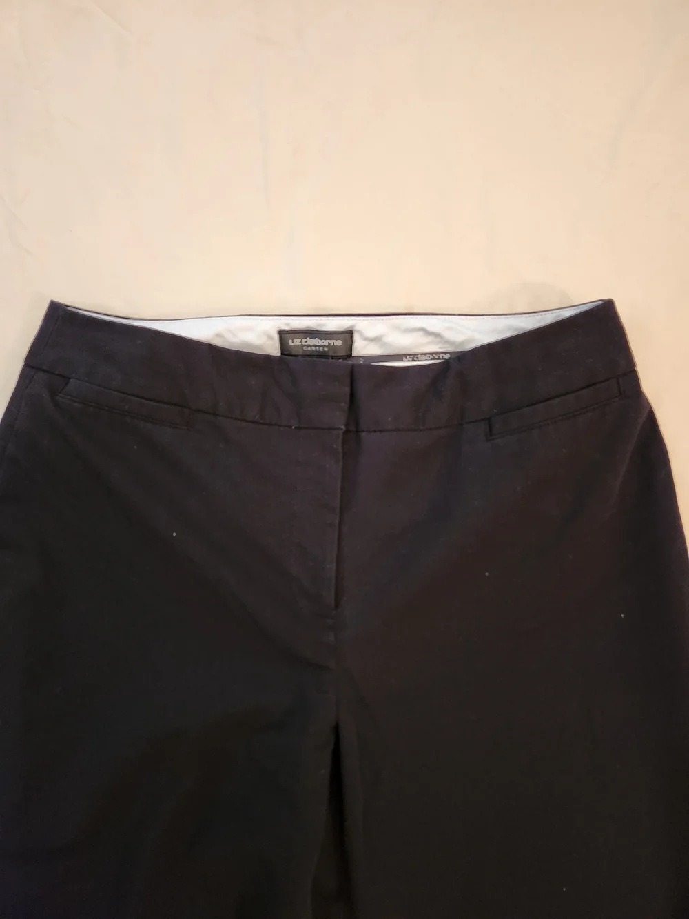 Liz Claiborne Navy Boot-Cut Dress Pants